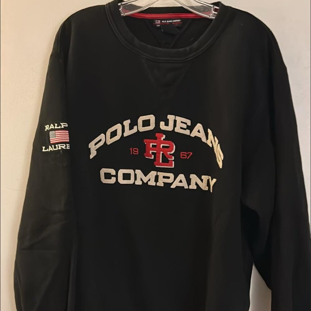 Vintage Polo by Ralph Lauren Black Sweatshirt